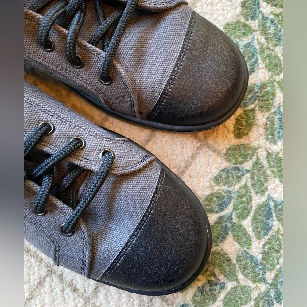 Woobies Tactical Mod-1 Cemento Gray Black Canvas Shoes M7/W8.5 USA Made